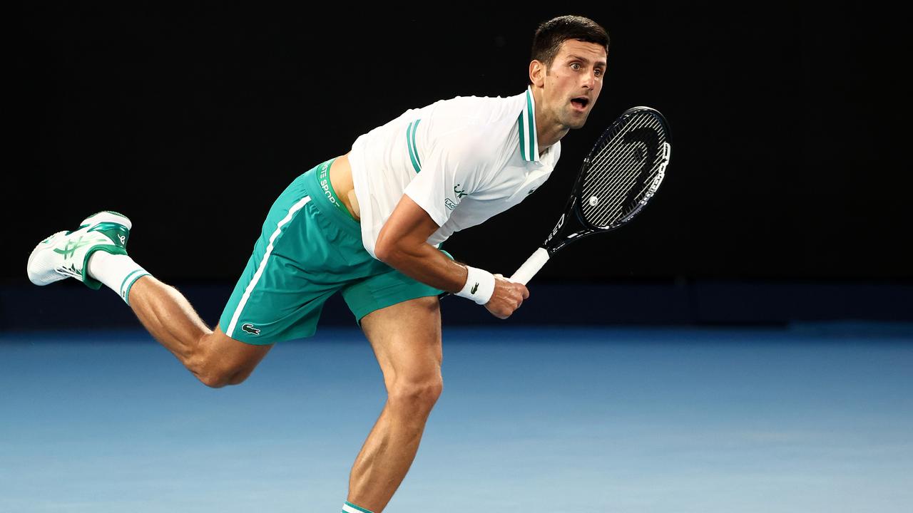 All eyes are on Novak Djokovic. (Photo by Cameron Spencer/Getty Images)