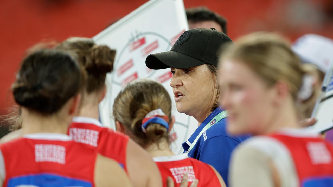 The MCG clash will be only the third in AFLW history in an exciting moment for a rebuilding Bulldogs side led by new coach Tamara Hyett. Picture: Russell Freeman / Getty Images