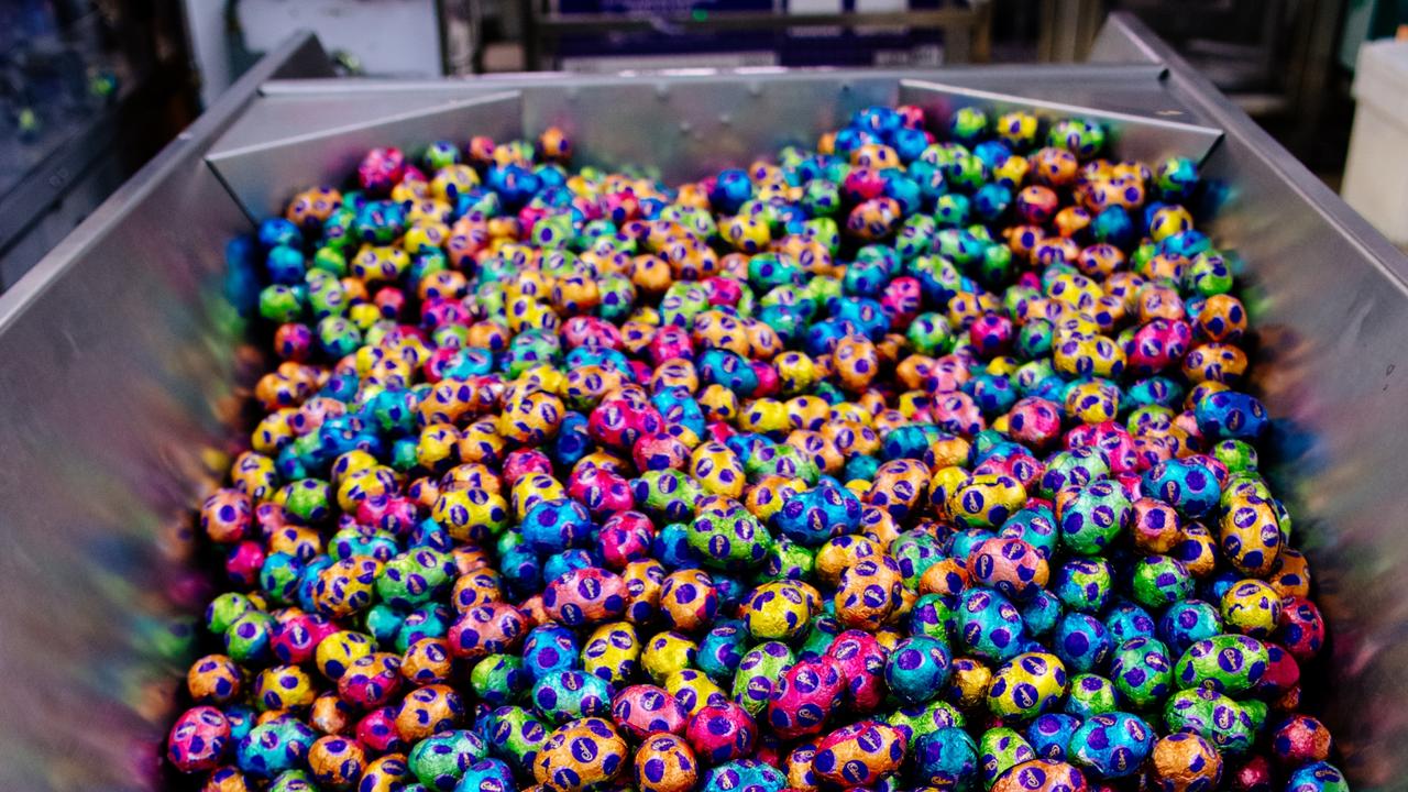 Mondelez produces 30 million individual Cadbury and Red Tulip eggs in the run up to Easter. Picture: SBS/The Chocolate Factory: Inside Cadbury Australia.