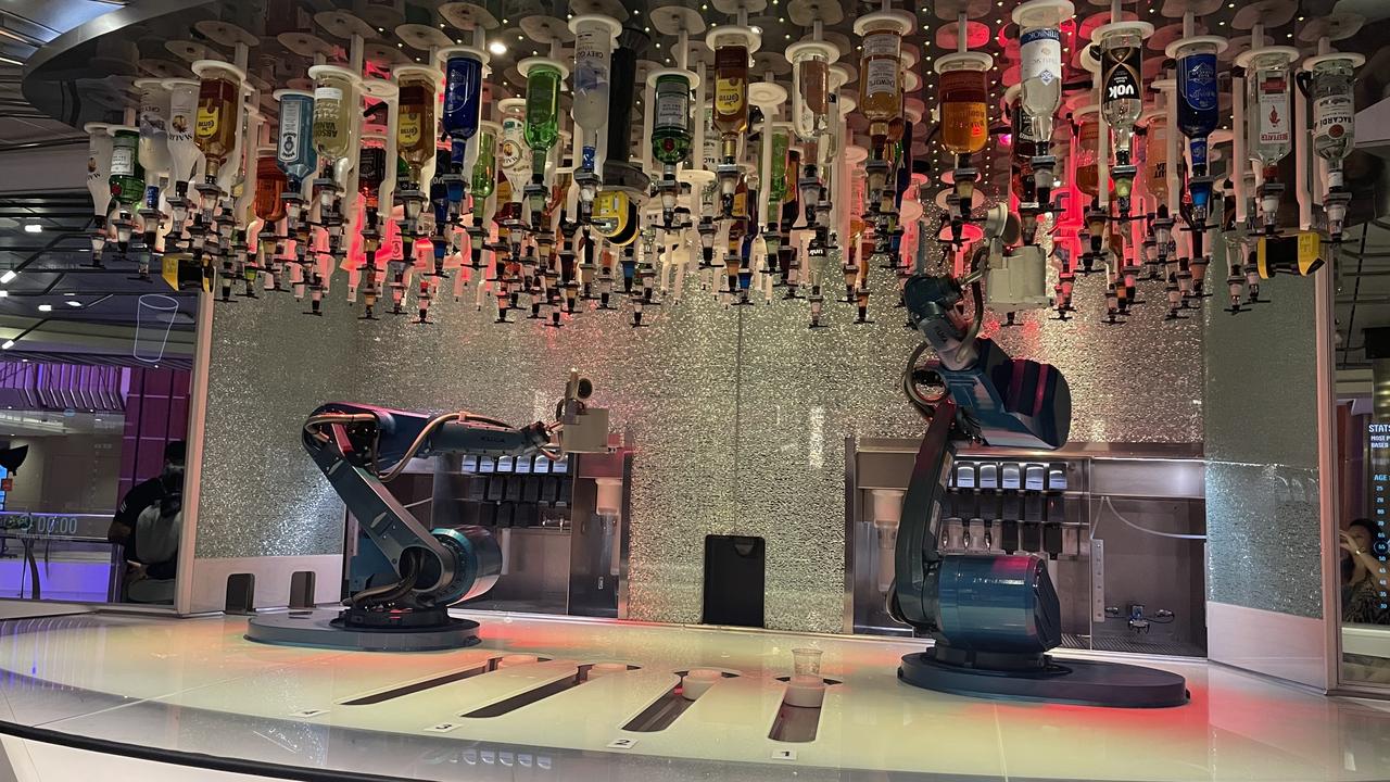 Have a cocktail made by a robot on Quantum of the Seas cruising the South Pacific. Picture: Jeni Faulkner