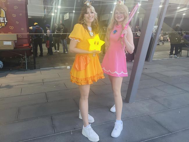 Two women dressed up for PAX Aus.