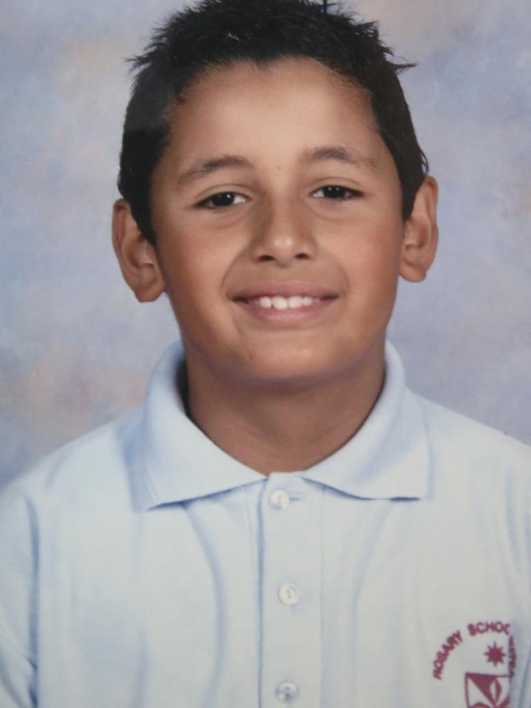 Nick Kyrgios as a young boy.