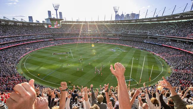 More than 100,000 fans crammed into the MCG for the 2022 grand final. Picture: Jason Edwards