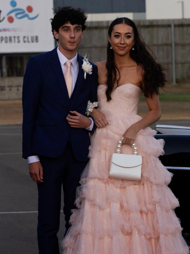 Will Harris and Dakota Carroll at the 2023 St Lukes Anglican College formal.