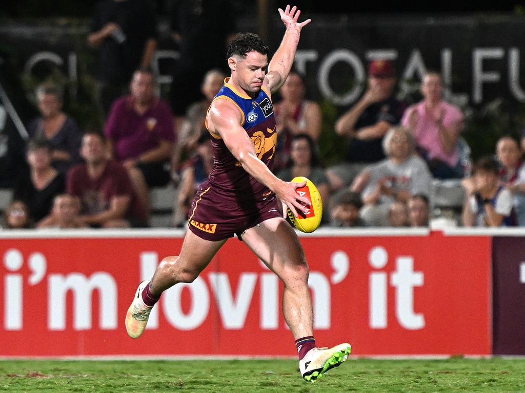 Lions star Lachie Neale revealed he wouldn’t have travelled to Victoria to take on Geelong. Picture: Getty Images