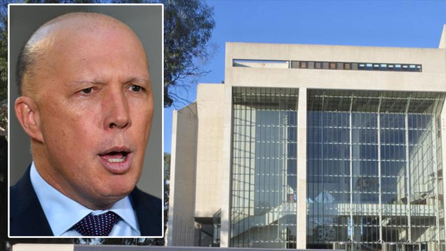 Home Affairs Minister Peter Dutton, inset, has opened the door to introducing legislation to “rectify” the ramifications of the High Court ruling.