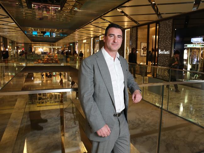 12/05/2022. Scentre group, owner of Westfield locally, CFO Elliott Rusanow who is due to replace current CEO Peter Allen later in the year. Photographed inside Westfield shopping centre in Sydney's CBD. Britta Campion / The Australian