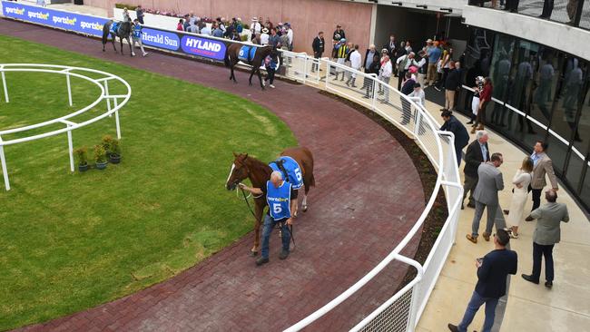 General view of the new mounting yard at Caulfield. Picture: Getty Images