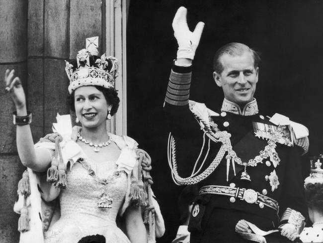 Long may she reign over us: It has been a great age since the June, 1953 coronation of Queen Elizabeth II (above with Prince Philip, following the ceremony) but it is drawing to a close. Picture: Keystone.