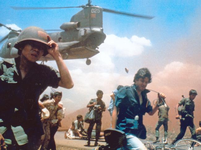 Images of cameraman David Brill. Trying to get evacuated four days before the fall of Saigon.