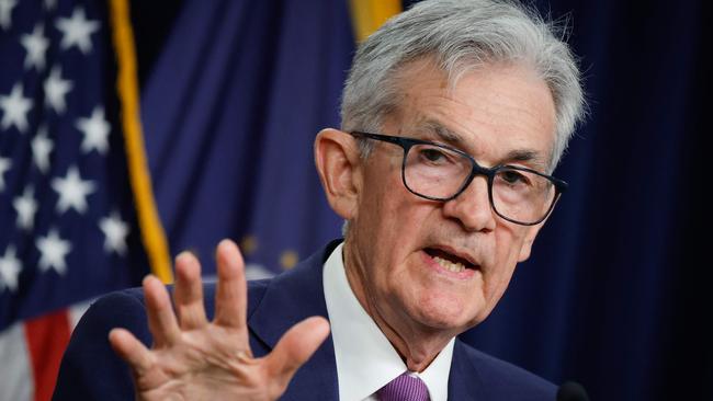 Federal Reserve Bank Chair Jerome Powell announces interest rates will remain unchanged during a news conference at the bank's William McChesney Martin building on May 1, 2024 in Washington, DC. Picture: Chip Somodevilla / Getty Images via AFP)