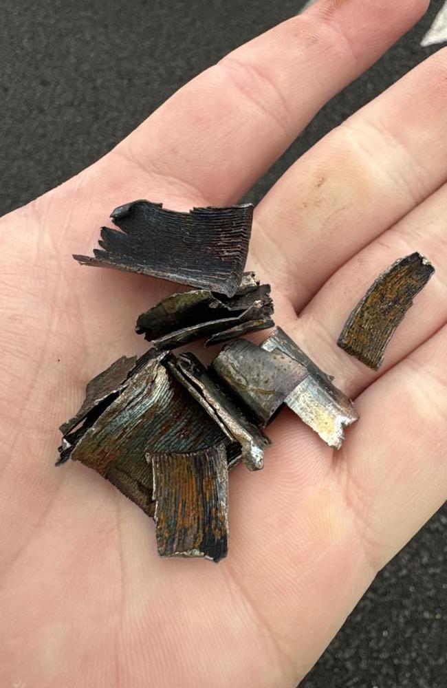 A truck lost a load of scrap metal about 5am on Friday, causing extensive debris along the M1 motorway southbound from Ourimbah.