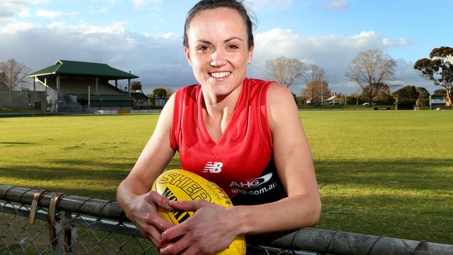 Daisy Pearce will play for Melbourne in the women’s league after signing as a marquee player. Picture Rebecca Michael