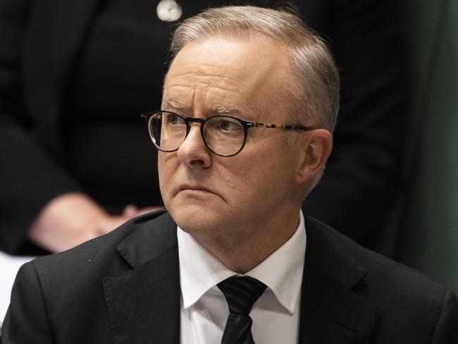 CANBERRA, AUSTRALIA - NOVEMBER 10: Prime Minister Anthony Albanese during Question time at Parliament House in Canberra. Picture: NCA NewsWire / Martin Ollman