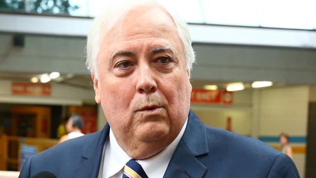 Clive Palmer arrives at Federal Court, Brisbane today. Picture: Liam Kidston.