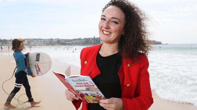 Author Sophie Hamley with her Enid Blyton for Grown-Ups book, Five Go Down Under. Picture: David Swift