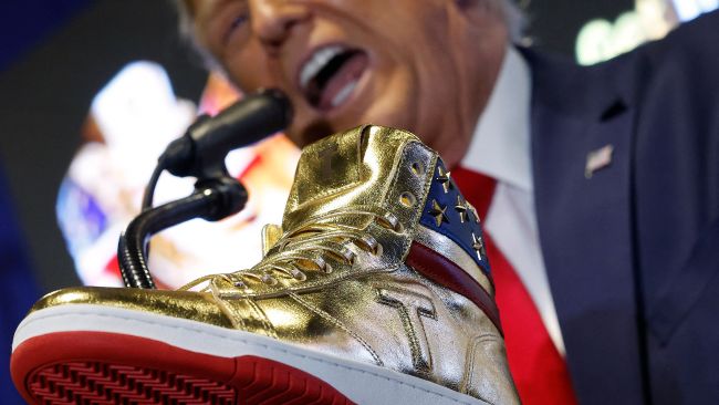 Donald Trump announces ‘official sneaker’ selling for $399 a pair in ...