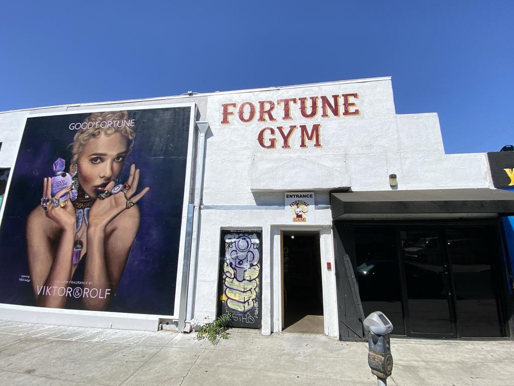 The Fortune Gym, in Los Angeles, where Azuma Bennett trained. Picture: Mega