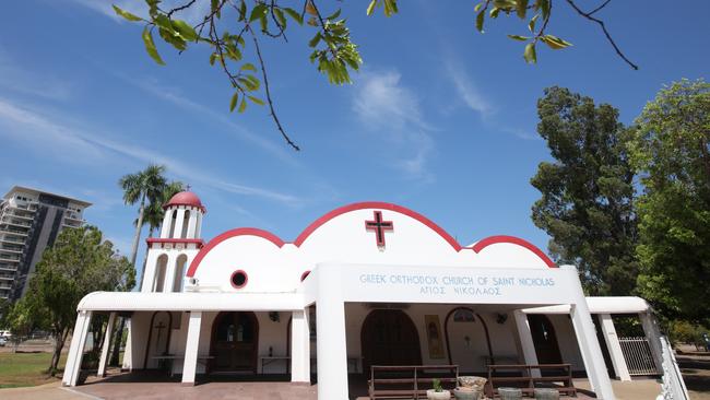 Darwin's Greek Orthodox Church on Cavenagh St. Picture: Glenn Campbell