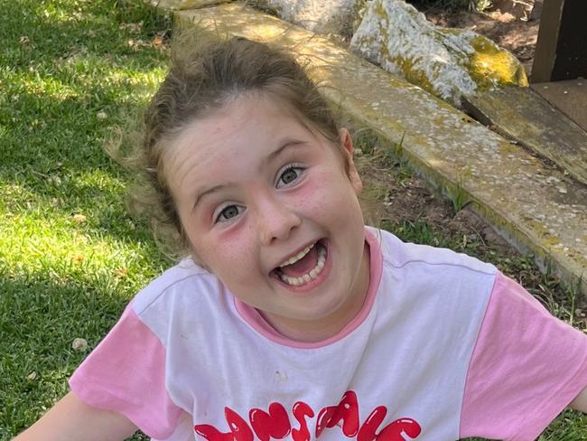 Lucy McGregor, who underwent a heart transplant when she was nine-months-old, is about to turn eight. Picture: Supplied by family