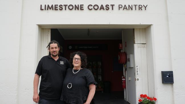 Lyn McLachlan and Lachie Rowbottom from The Limestone Coast Pantry. Picture: Jessica Ball