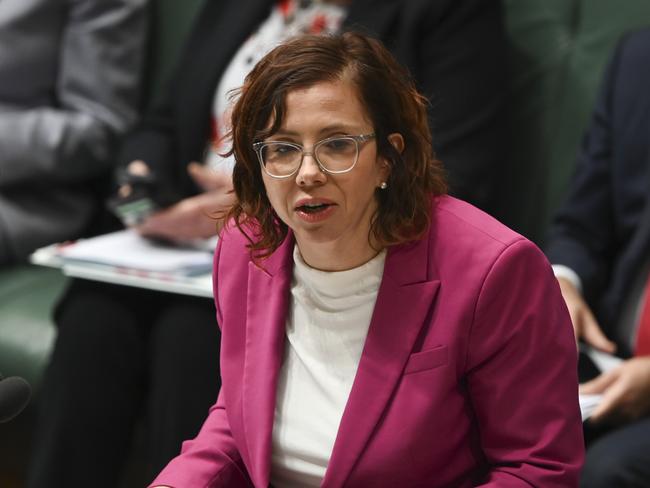 CANBERRA, AUSTRALIA, NewsWire Photos. JULY 31, 2023: Amanda Rishworth during Question Time at Parliament House in Canberra. Picture: NCA NewsWire / Martin Ollman