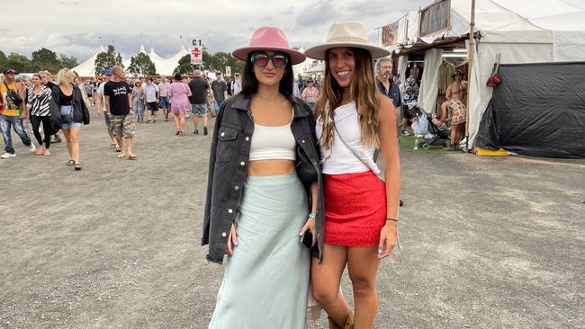 Noelia Reguera and Bruna Goncalves at Bluesfest 2023. Picture: Savannah Pocock