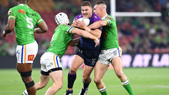 Brenko Lee is set to be named in the squad after the NRL Grand Final, as the Maroons battle an injury crisis in their outside backs. Picture: Getty Images.