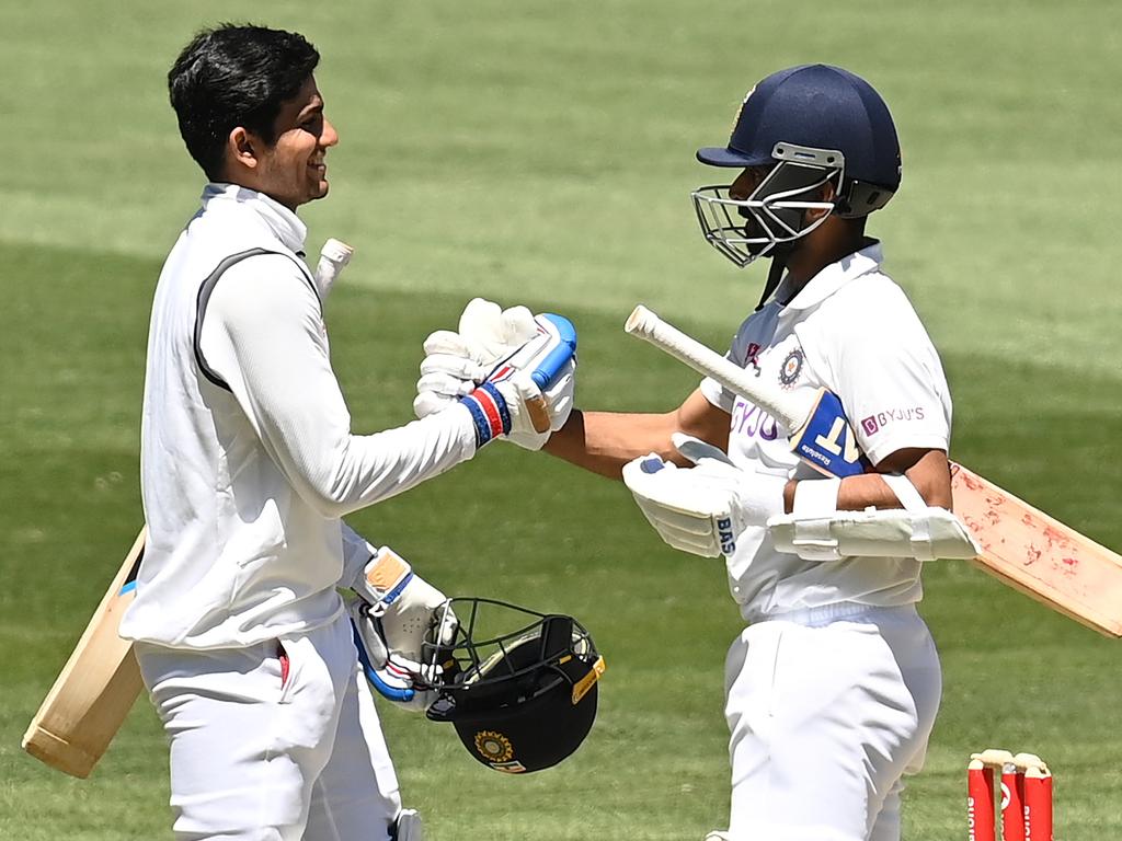 Shubman Gill (left) and Ajinkya Rahane were outstanding for India.