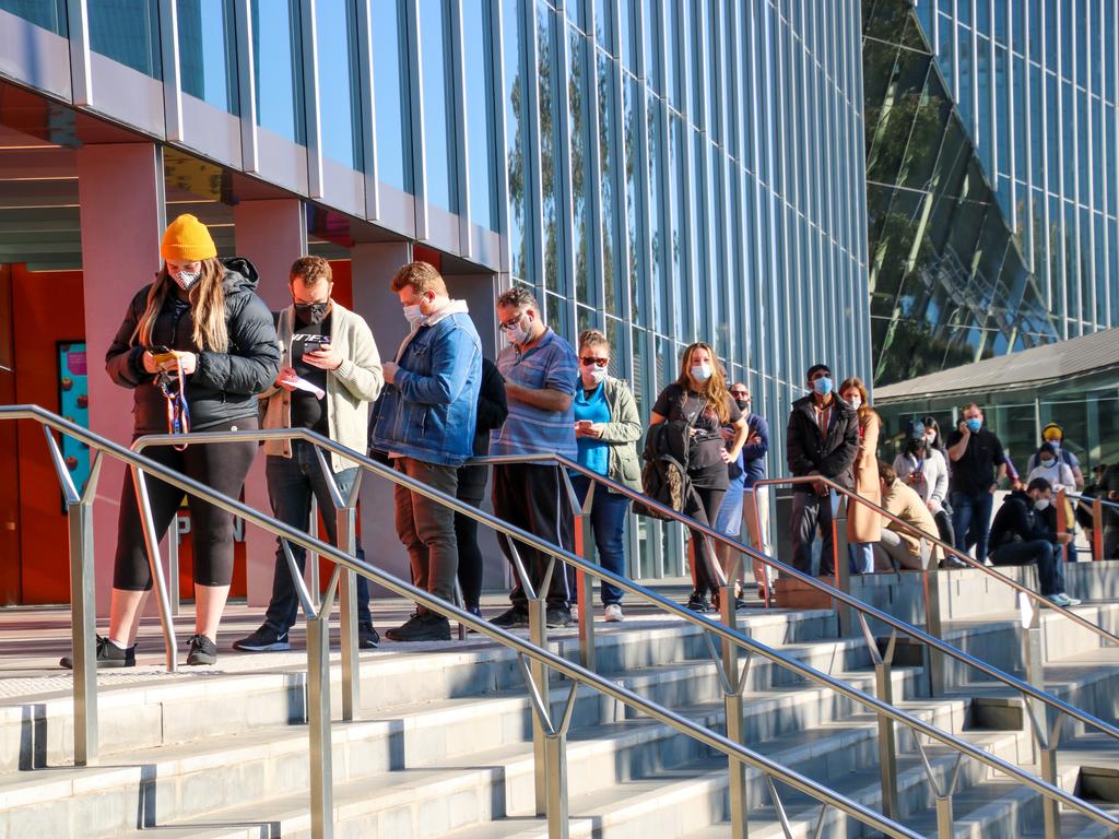 There was a rush to get vaccinated in Melbourne during its two-week lockdown.