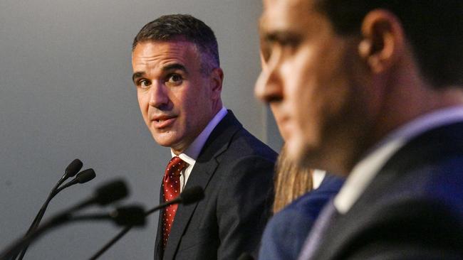 Premier Peter Malinauskas and Opposition Leader Vincent Tarzia. face off in March’s SA Press Club leaders' debate. Picture: Brenton Edwards