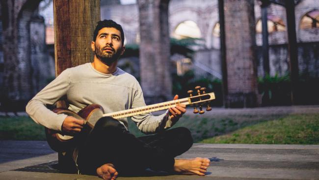 Tar maestro Hamed Sadeghi led a world music ensemble.