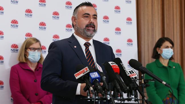 NSW Deputy Premier John Barilaro called on regional people to step up and help their city counterparts. Photo: Lisa Maree Williams Pool/Getty Images