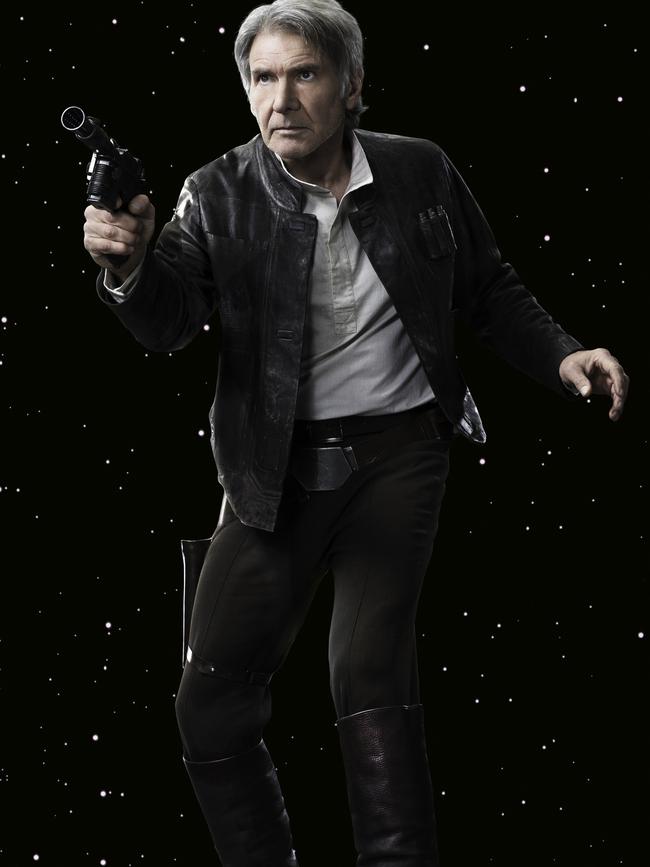 Harrison Ford as Han Solo.