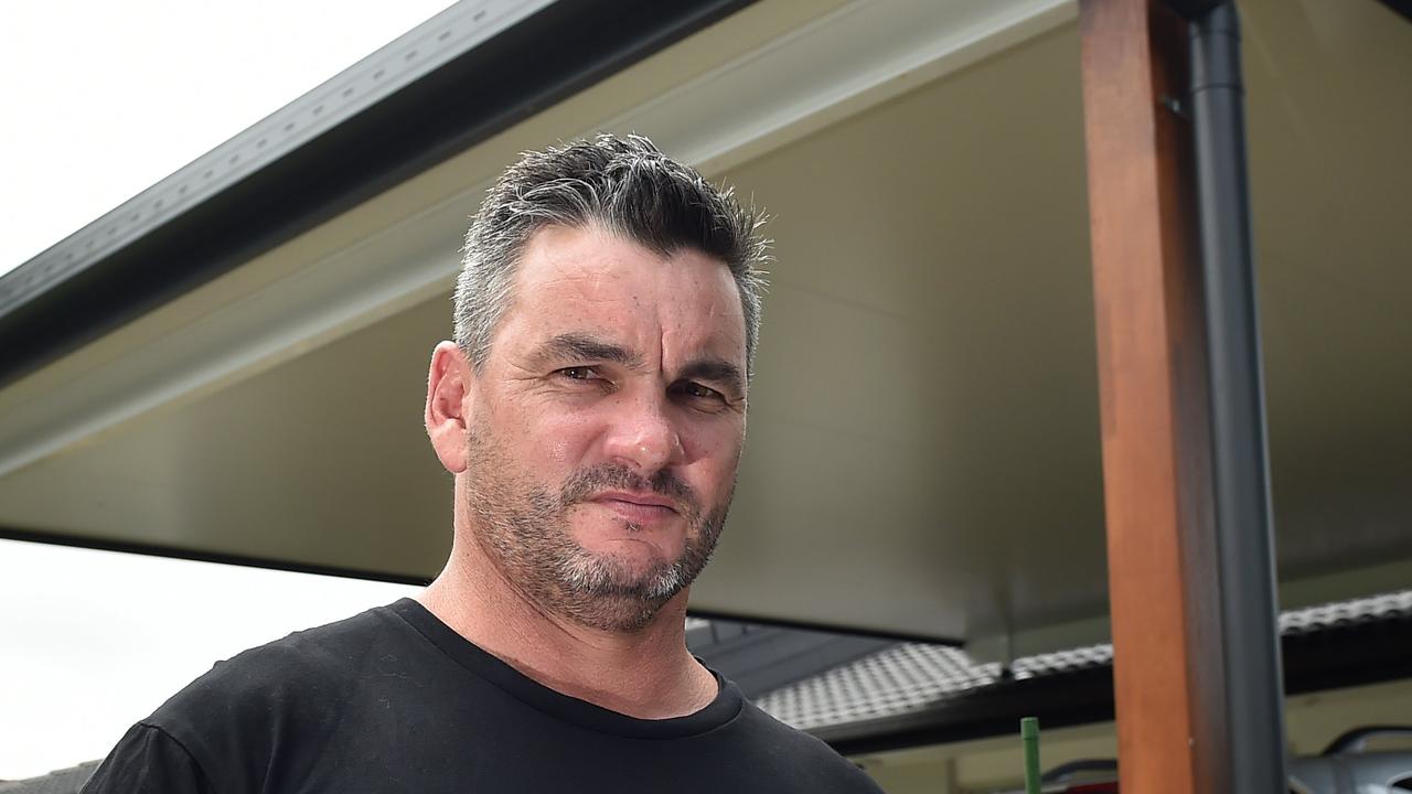 Nathan Joseph Slonim pictured with the carport. Picture: File.