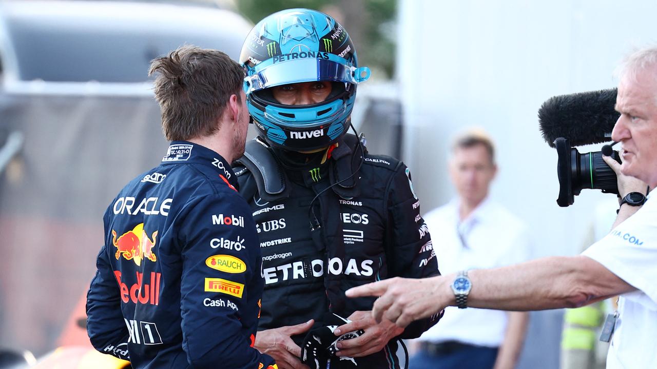 F1 Azerbaijan Grand Prix: Max Verstappen Heated Exchange With George ...