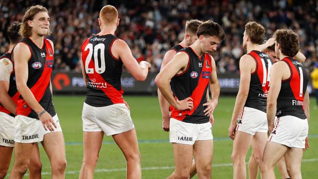 Essendon finished 15th in 2022, then departed with coach Ben Rutten. (Photo by Dylan Burns/AFL Photos via Getty Images)