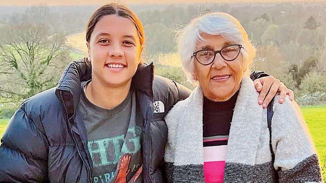 Sam Kerr and her grandmother Coral Kerr. Picture: Supplied - https://www.everand.com/article/664517663/Sam-Kerr-They-Sacrificed-Everything-For-Me