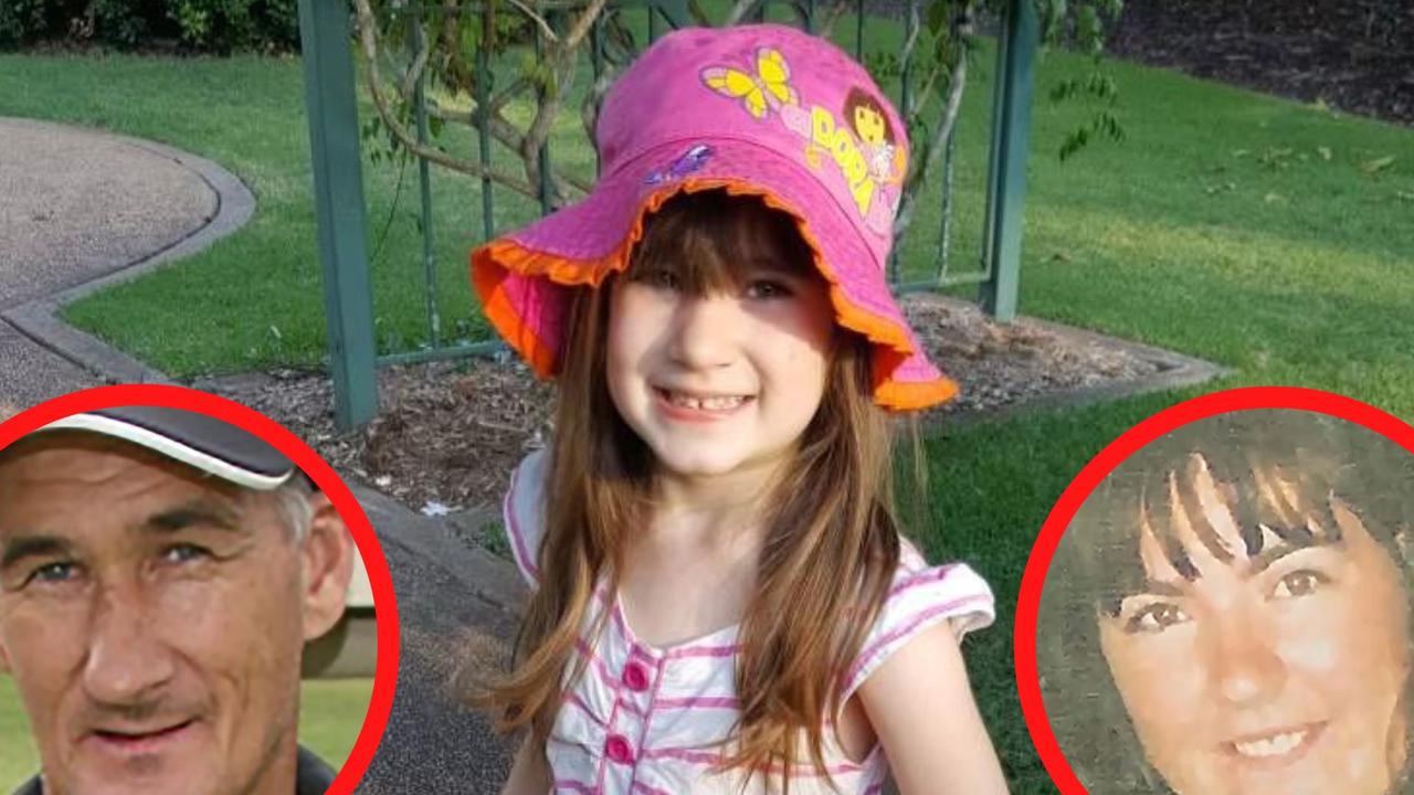 Jason Struhs (left) and Kerrie Struhs (right) are accused of the murder of their eight-year-old daughter Elizabeth (main image).