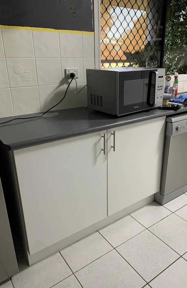 A woman has recently revealed she overhauled her kitchen using a $3.75 Kmart item. Picture: Facebook