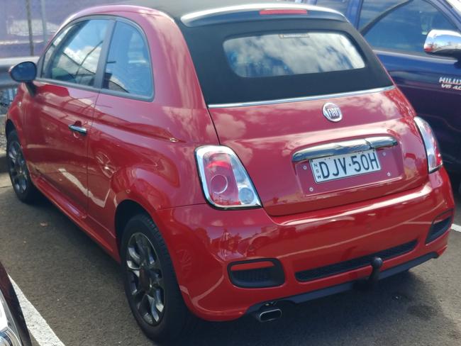 The distinctive Fiat belonging to Cecilia Haddad was found by police in the car park at West Ryde train station.