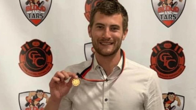 Jack Muirhead after winning the 2019 Mail Medal. Picture: Central Augusta Football Club