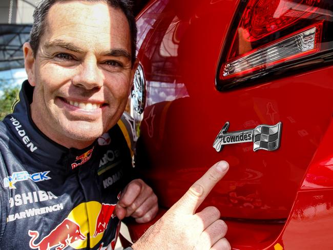 Craig Lowndes Holden Commodore special edition. Embargo Sept 12, 2014