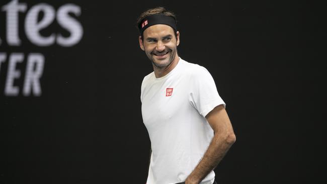 Roger Federer has arrived at Melbourne Park. Picture: AAP Images
