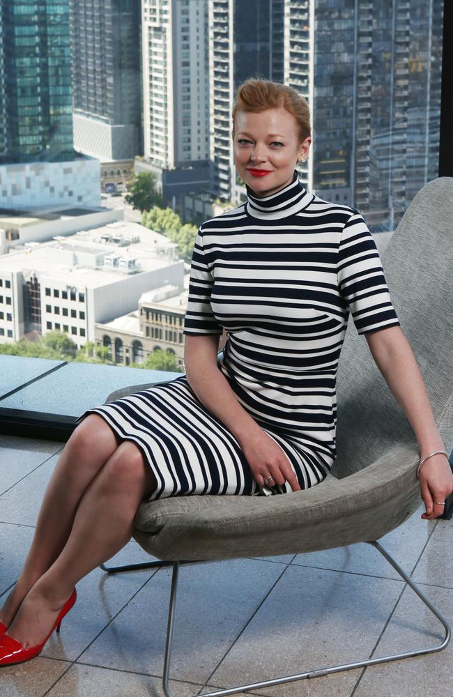 The Dressmaker actor Sarah Snook, wearing her favourite pair of Jimmy Choos...
