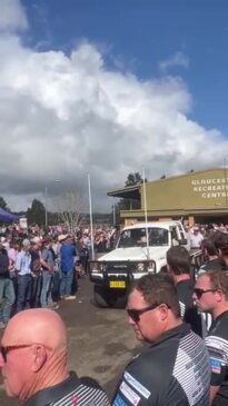 Crowds gathers at Gloucester Recreation Centre to celebrate life of Clancy Johnston