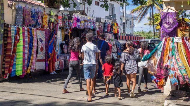 You can barter at the historic Central Market in capital Port Louis.