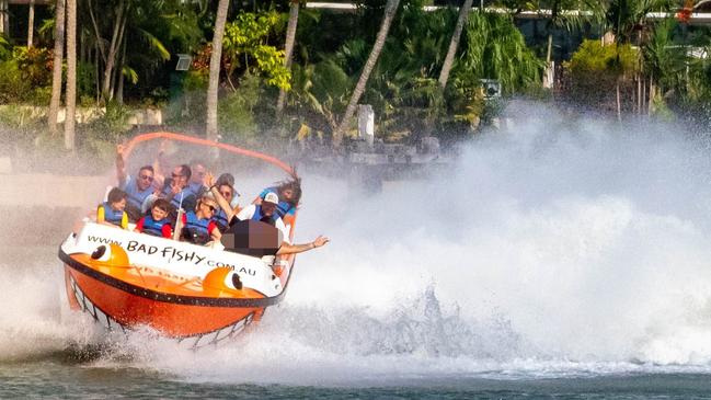 Bad Fishy Jet Boat operates thrill rides on Trinity Inlet.