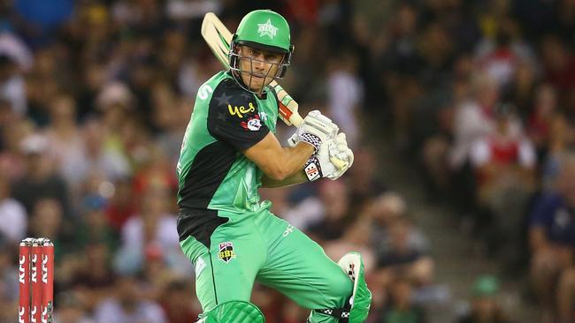 Marcus Stoinis in action for Melbourne Stars.