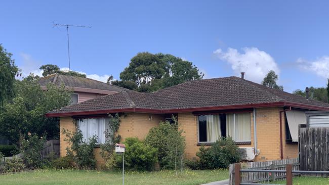 Emergency services tried to resuscitate the young girl outside this brick home on The Boulevard in Morwell. Picture: Brianna Travers